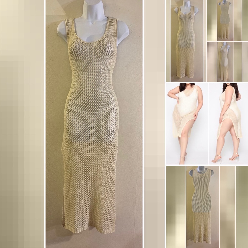 Crochet Beach Cover Up Dress